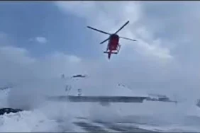 Tunceli'de Kan Donduran İddia Kadın Sağlık Personeli 5 Metreden Helikopterden Atıldı