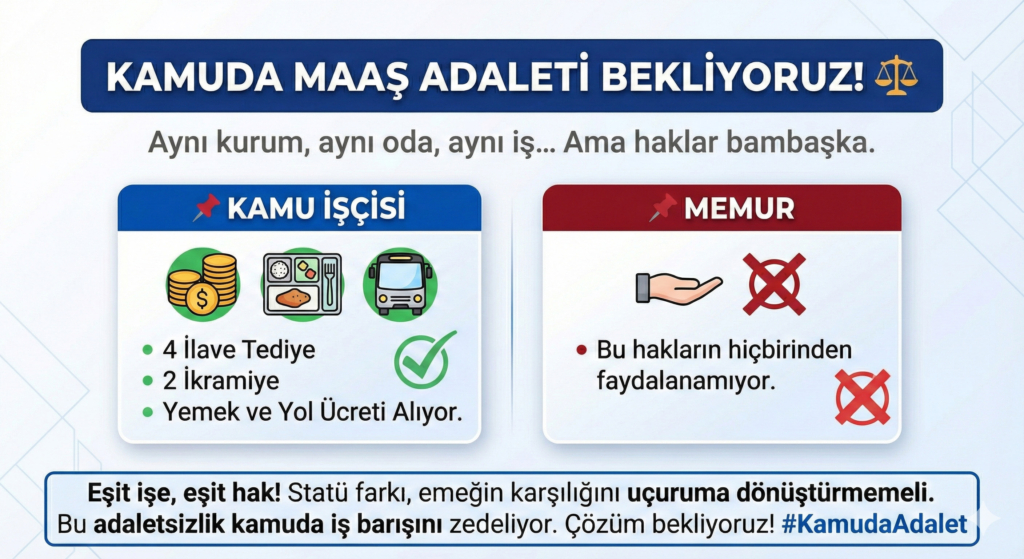 Kamuda Maaş Adaleti Memur ve İşçi Arasındaki Hak Farkı